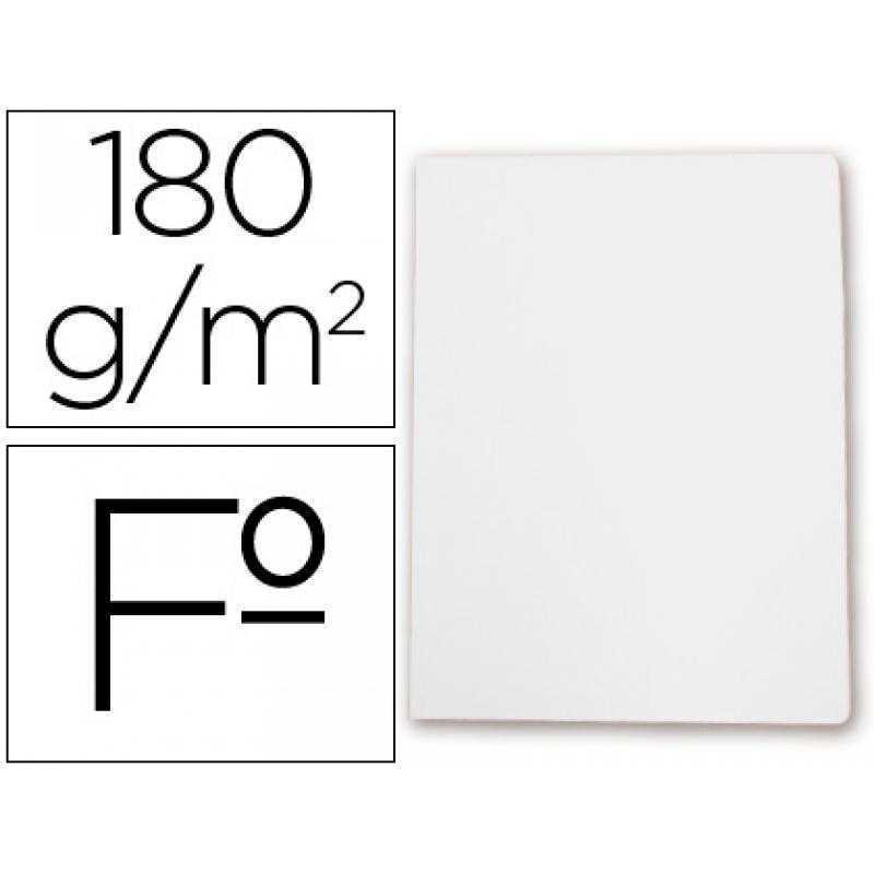 Subcarpeta cartulina gio folio blanca 180 g/m2
