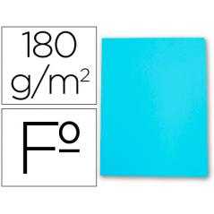 Subcarpeta cartulina gio folio celeste pastel 180 g/m2