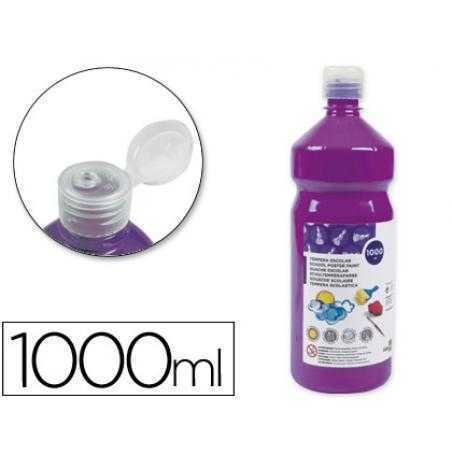 Tempera liquida liderpapel escolar 1000 ml violeta