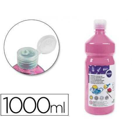 Tempera liquida liderpapel escolar 1000 ml rosa