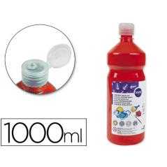 Tempera liquida liderpapel escolar 1000 ml rojo