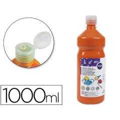 Tempera liquida liderpapel escolar 1000 ml naranja