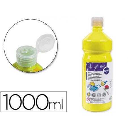 Tempera liquida liderpapel escolar 1000 ml amarillo