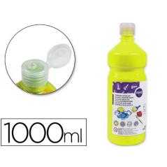 Tempera liquida liderpapel escolar 1000 ml amarillo limon