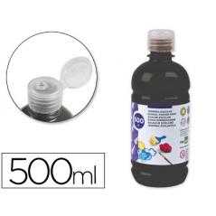 Tempera liquida liderpapel escolar 500 ml negro