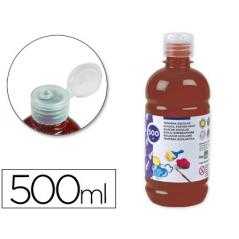 Tempera liquida liderpapel escolar 500 ml marron