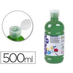 Tempera liquida liderpapel escolar 500 ml verde oscuro