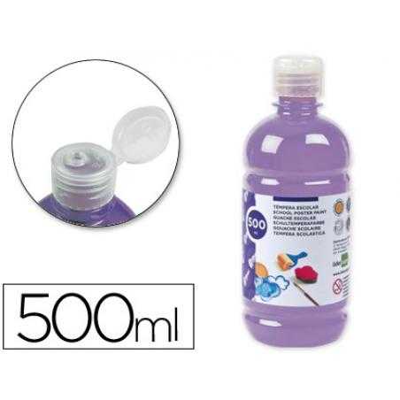 Tempera liquida liderpapel escolar 500 ml lila