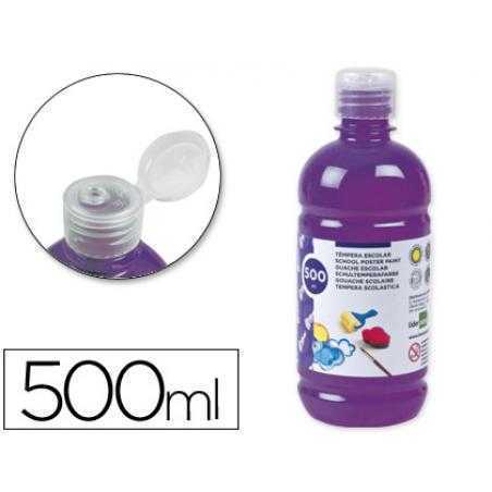 Tempera liquida liderpapel escolar 500 ml violeta