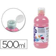 Tempera liquida liderpapel escolar 500 ml rosa