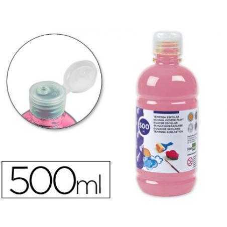 Tempera liquida liderpapel escolar 500 ml rosa