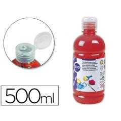 Tempera liquida liderpapel escolar 500 ml rojo
