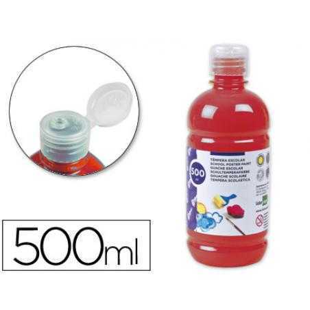 Tempera liquida liderpapel escolar 500 ml rojo