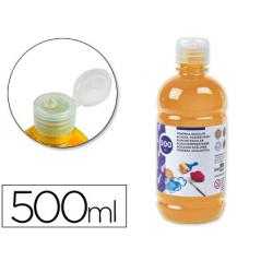 Tempera liquida liderpapel escolar 500 ml naranja