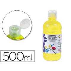 Tempera liquida liderpapel escolar 500 ml amarillo