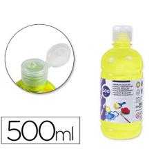 Tempera liquida liderpapel escolar 500 ml amarillo limon