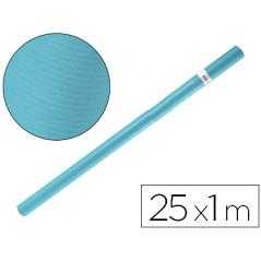 Papel kraft liderpapel azul turquesa rollo 25x1 mt
