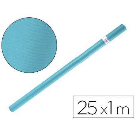 Papel kraft liderpapel azul turquesa rollo 25x1 mt