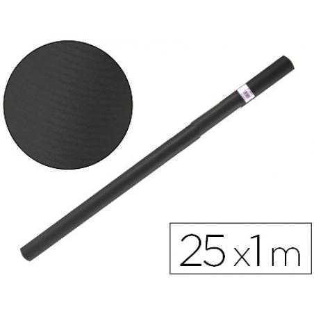 Papel kraft liderpapel negro rollo 25x1 mt