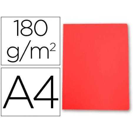 Subcarpeta cartulina gio din a4 rojo pastel 180 g/m2
