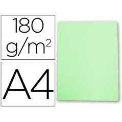 Subcarpeta cartulina gio din a4 verde pastel 180 g/m2