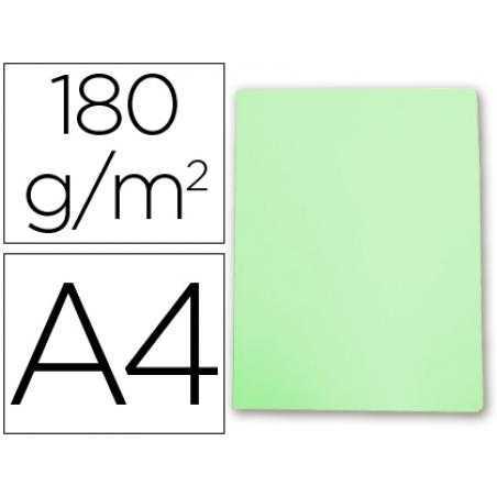 Subcarpeta cartulina gio din a4 verde pastel 180 g/m2