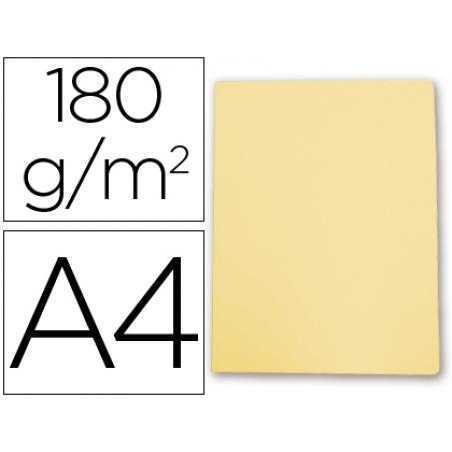 Subcarpeta cartulina gio din a4 amarillo pastel 180 g/m2