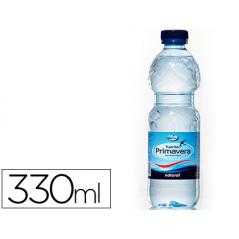 Agua mineral natural fuente primavera botella de 330 ml