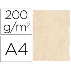 Papel pergamino din a4 200 gr color marmol beige paquete de 25 hojas