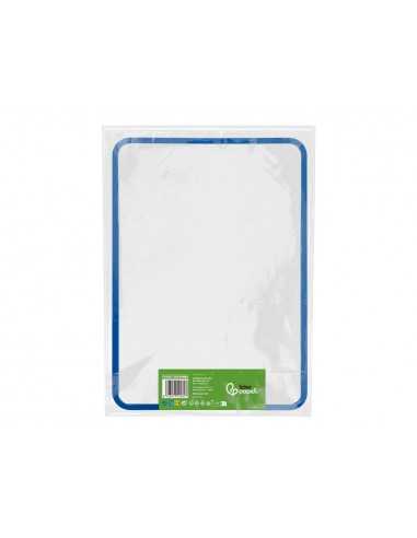 Pizarra blanca liderpapel 30x42 cm magnetica doble cara lisa con rotulador iman y borrador