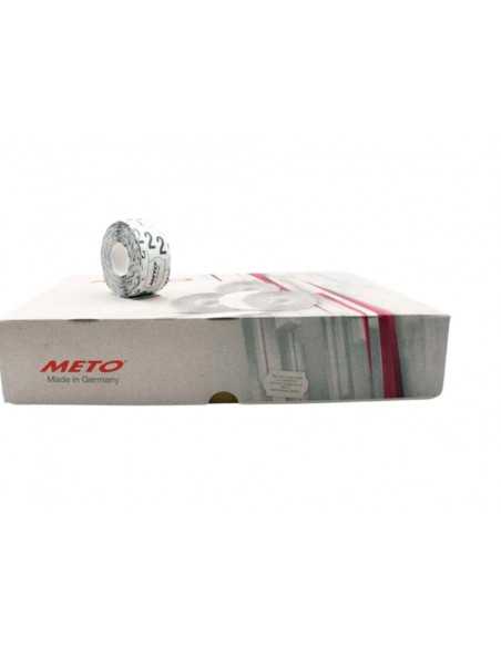 Etiquetas meto onduladas 32x19 mm adh. 4 blanca rollo de 1000 unidades Etiquetas meto onduladas 32x19 mm adh. 4 blanca rollo de 1000 unidades