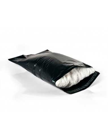 Sobre q-connect de plastico bolsa para envios 100% recicladas con autocierre color negro 400x600 mm
