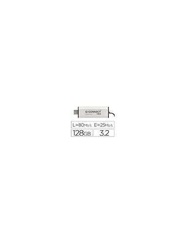 Memoria usb q-connect flash drive 128 gb 3.2 tipo c