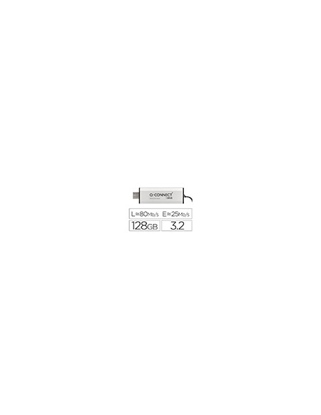 Memoria usb q-connect flash drive 128 gb 3.2 tipo c