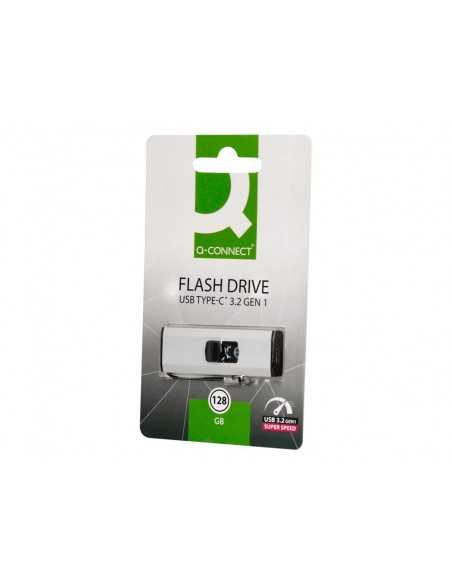 Memoria usb q-connect flash drive 128 gb 3.2 tipo c