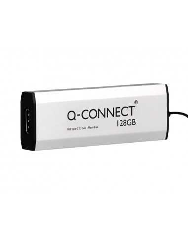 Memoria usb q-connect flash drive 128 gb 3.2 tipo c