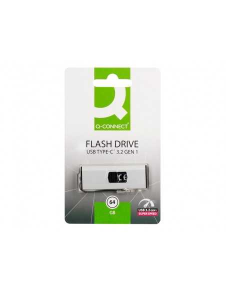 Memoria usb q-connect flash drive 64 gb 3.2 tipo c