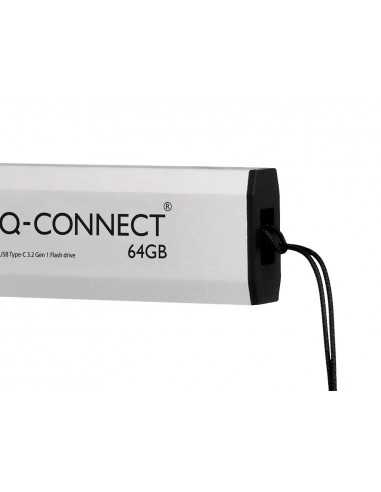 Memoria usb q-connect flash drive 64 gb 3.2 tipo c