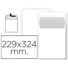 Sobre liderpapel bolsa n 8 blanco din 229x324 mm tira de silicona paquete de 25 unidades