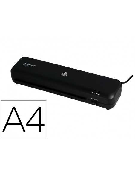 Plastificadora q-connect compacta kf19061 din a4 plastificado caliente/frio luces ready/power 2 rodillos