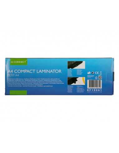 Plastificadora q-connect compacta kf19061 din a4 plastificado caliente/frio luces ready/power 2 rodillos