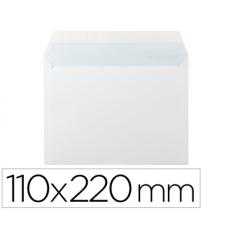 Sobre liderpapel n 3 blanco din americano ventana derecha 110x220 mm tira de silicona paquete de 25 unidades