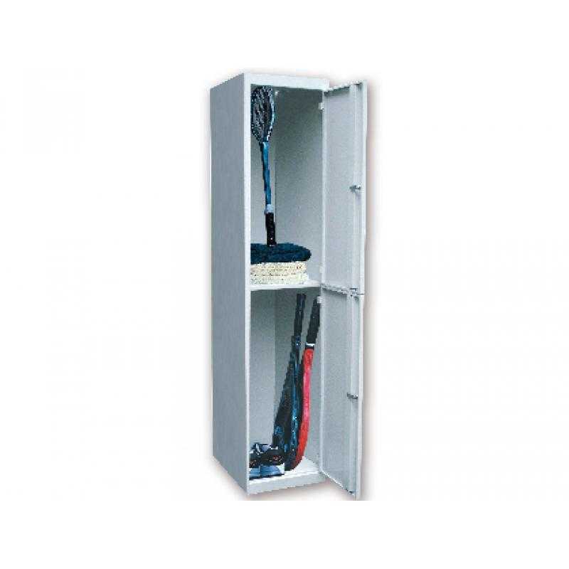 Taquilla metalica ar storage 50x180x40 cm 2 puertas con llave color gris inicial