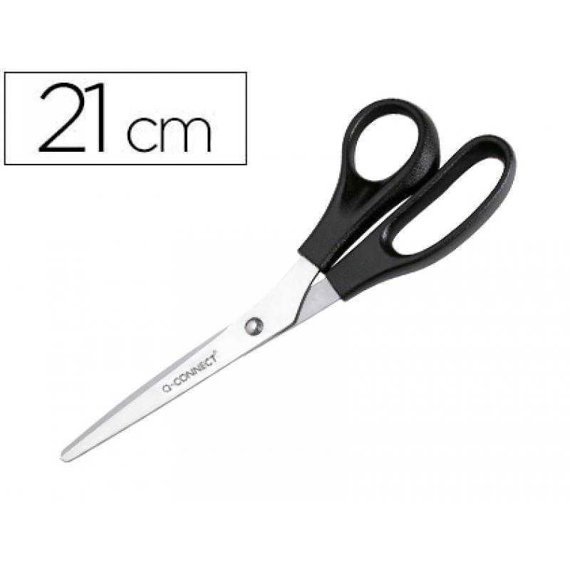 Tijera oficina q-connect para zurdos 8" 21 cm