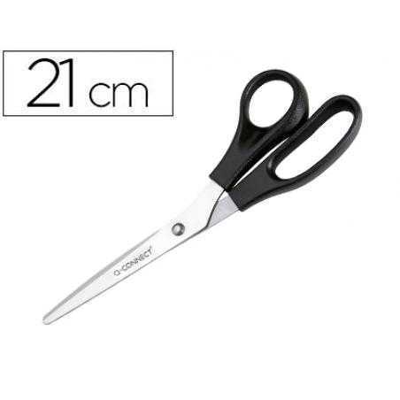 Tijera oficina q-connect para zurdos 8" 21 cm