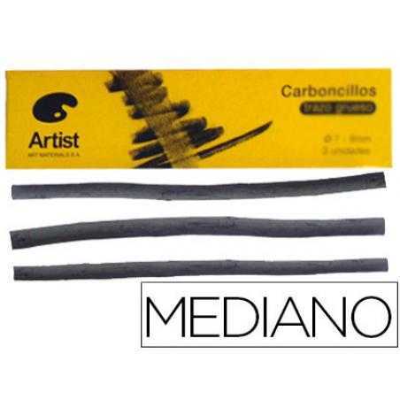 Carboncillo artist medianos 5-6 mm caja de 6 barras