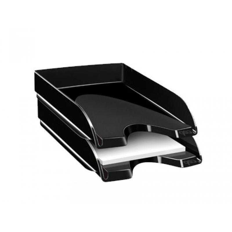 Bandeja sobremesa cep plastico negra 348x257x66 mm