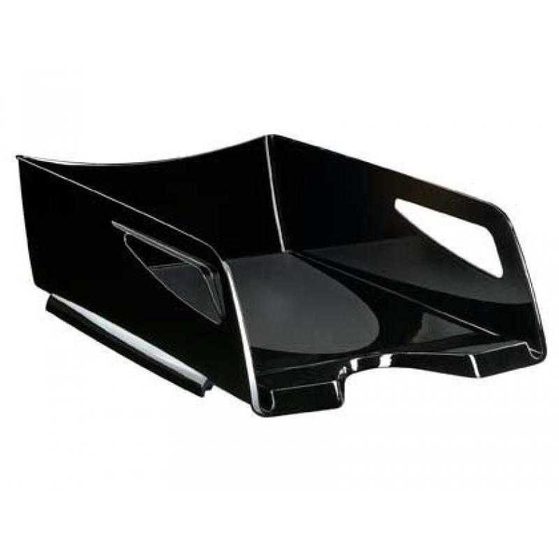 Bandeja sobremesa cep maxi de gran capacidad 386x270x115 mm plastico negra