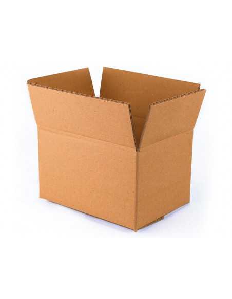 Caja para embalar q-connect americana ultra resistente carton reciclado canal doble 7mm color kraft 304x150x217 mm Caja para embalar q-connect americana ultra resistente carton reciclado canal doble 7mm color kraft 304x150x217 mm