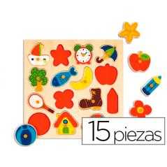 Puzle diset siluetas 15 piezas
